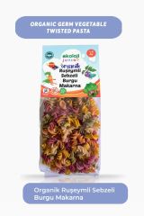 Organik Ruşeymli Sebzeli Burgu Makarna 250 gr6Paket Organic Wheat Vegetable Twisted Pasta 250gr6pack