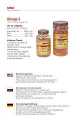 MNK Omega 3 Balık Yağı 200 Softgel Hap Kutusu