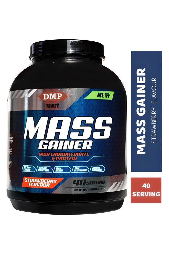 Mass Gaıner Hıgh Carbonhydrate (17.5 grProtein) 4000gr Çilek Aromalı 40 Servis