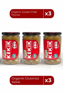 Organik Glutensiz Kekik 30 Gr x3 / Organic Gluten-Free Thyme 30 Gr x3