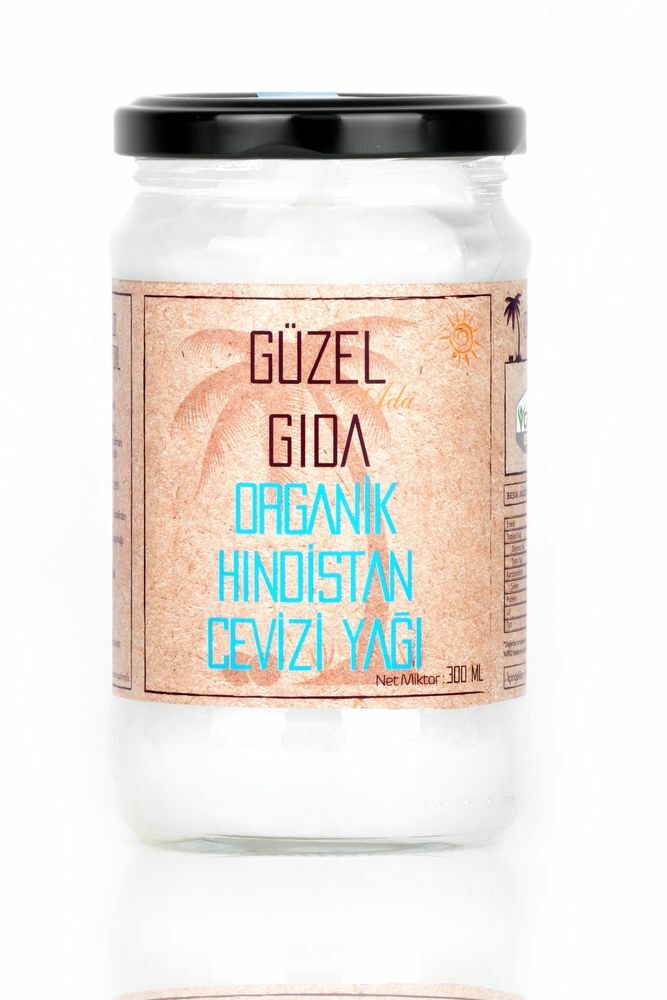 Güzel Ada Gıda Organik Hindistan Cevizi Yağı Soğuk Sıkım 300 ml