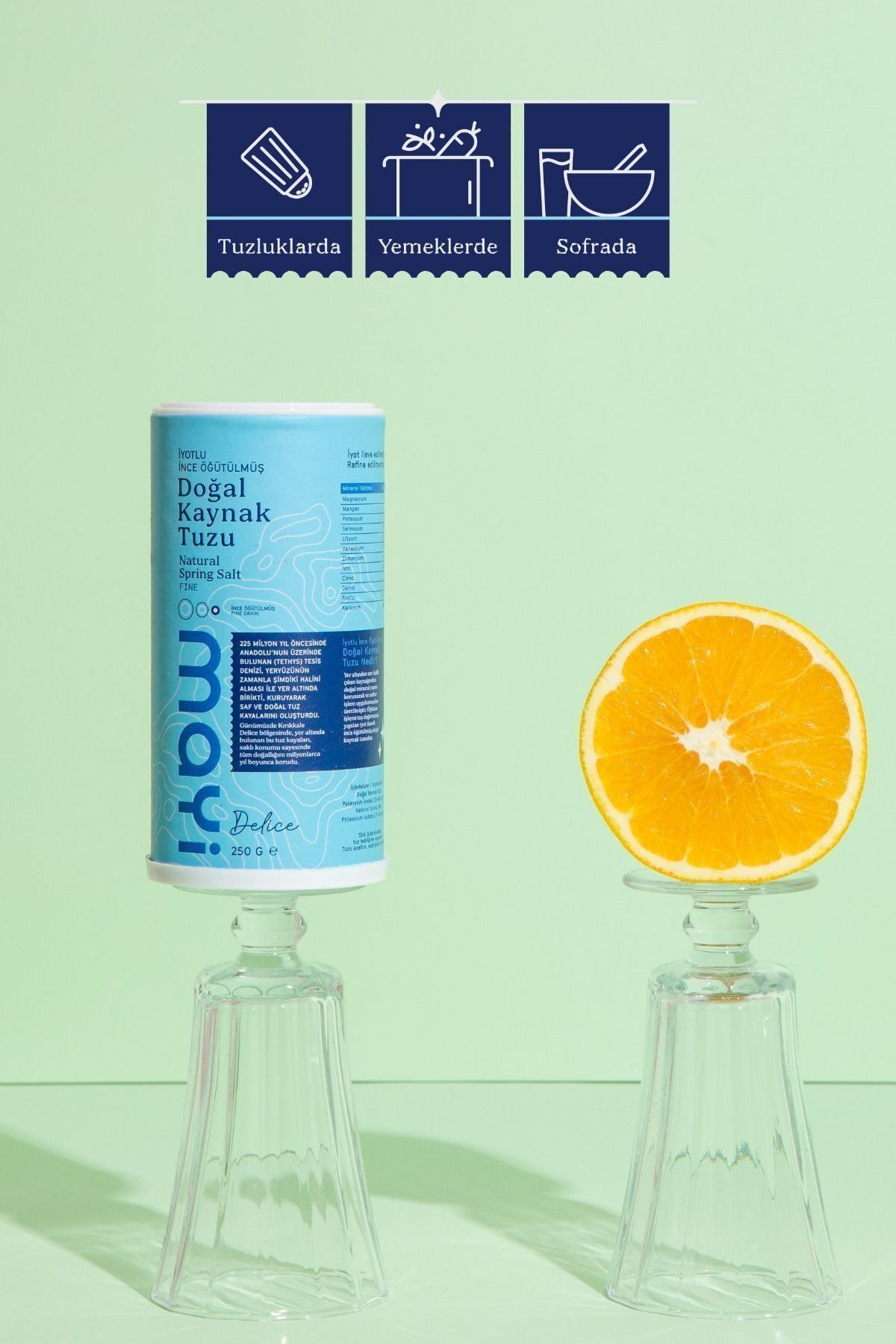 Mayi Tuz Mayi Delice Öğütülmüş Sofra Tuzu (İyot İlaveli) 250 gr