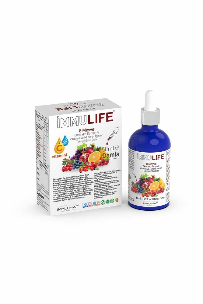İmmu-Nat İmmu Life 8 Meyve Karışımlı Ekstrakt 50 ml Drop