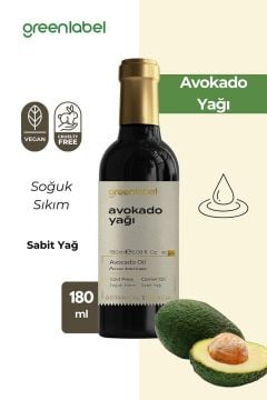 Avokado Yağı Soğuk Sıkım %100 Doğal Ve Saf 180ml