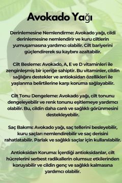 Avokado Yağı Soğuk Sıkım %100 Doğal Ve Saf 180ml