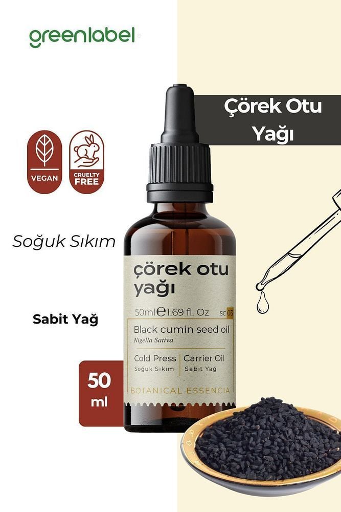 Çörek Otu Yağı Soğuk Sıkım %100 Doğal Ve Saf 50ml