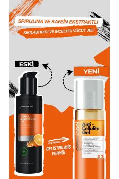Anti Cellulite Gel-spirulina Ginseng Ve Kafein Ekstraktlı Sıkılaştırıcı Vücut Jeli 200 Ml.