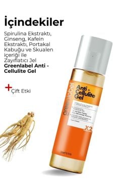 Anti Cellulite Gel-spirulina Ginseng Ve Kafein Ekstraktlı Sıkılaştırıcı Vücut Jeli 200 Ml.