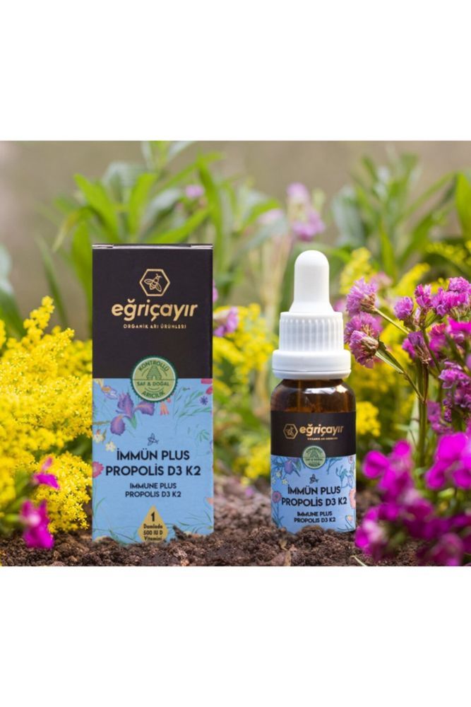 Eğriçayır Immünplus Propolis K2 Ve D3 Vitamini Içeren Takviye Edici Gıda 20 ml