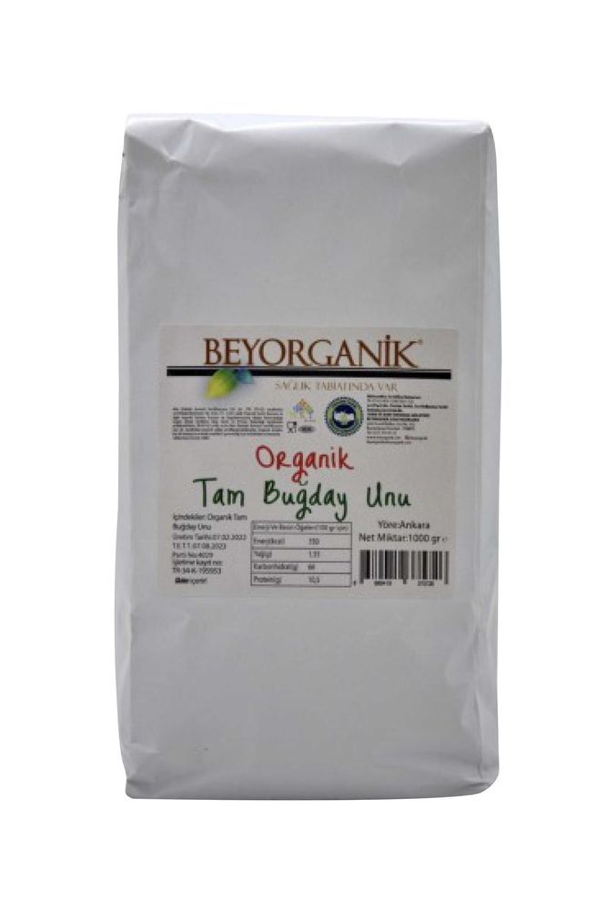 BEYORGANİK Organik Tam Buğday Unu 1 kg