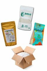 Natureller Neşeli Bebek Kutusu (Beyorganik Muhallebi ve Kakaolu Puding - Belu Gıda Atölyesi Pankek Karışımı)