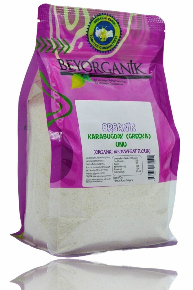 BEYORGANİK Organik Çiğ Karabuğday Unu 870g