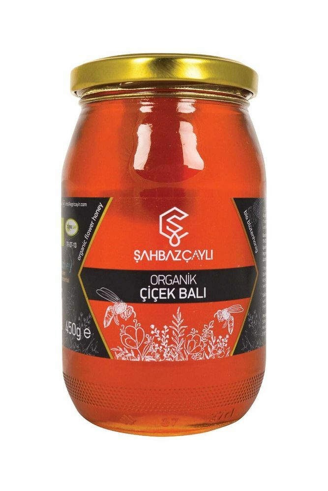 Şahbaz Çaylı Organik Çiçek Balı 450g