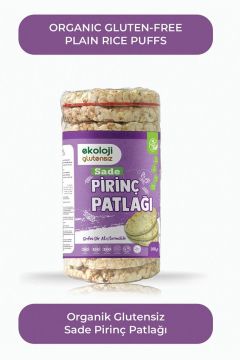 Glutensiz Sade Pirinç Patlağı 100 Gr 12 li Paket  Gluten Free Plain Rice Puffs 100 Gr 12 Pack