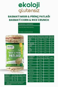 Glutensiz Mısır Patlağı 100 Gr 6 lı Paket Gluten Free Corn Pops 100 Gr 6 Pack