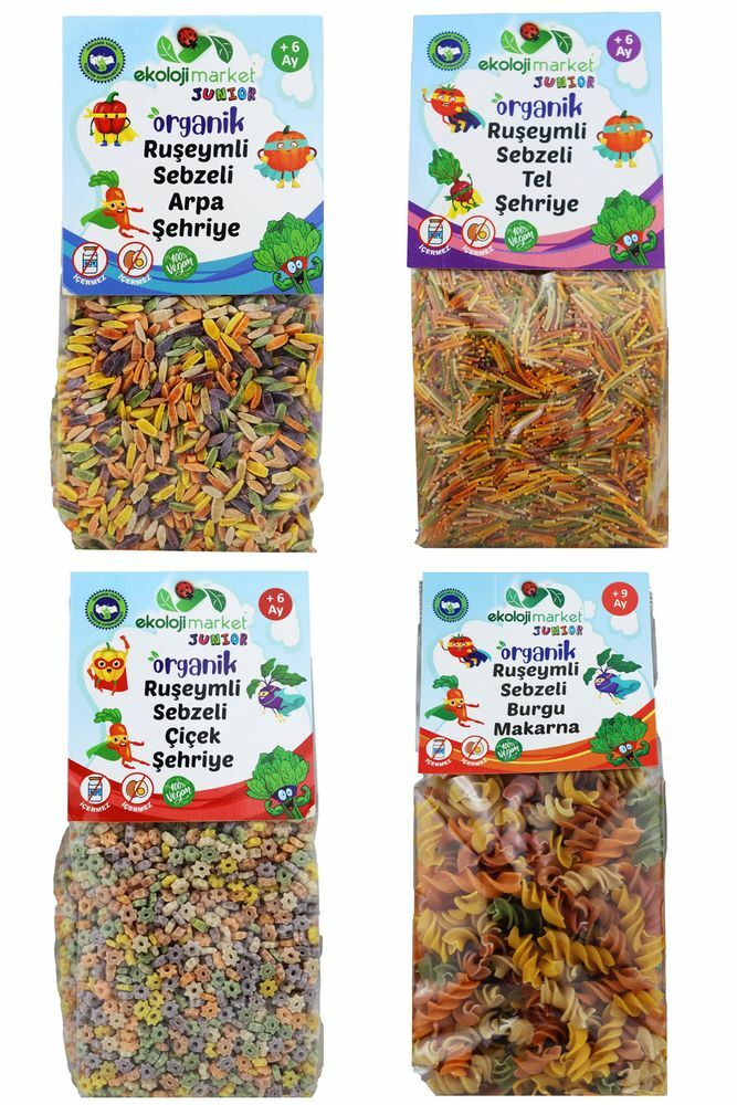 Ekoloji Market Organik Ruşeymli Sebzeli Makarna ve Şehriye Paketi (Süt Ve Yumurta İçermez)