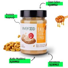 Wefood Şekersiz Ham Ballı Fıstık Ezmesi 300g