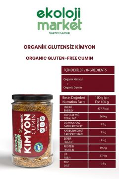 Organik Glutensiz Kimyon 90 gr / Organic Gluten-free Cumin 90 gr