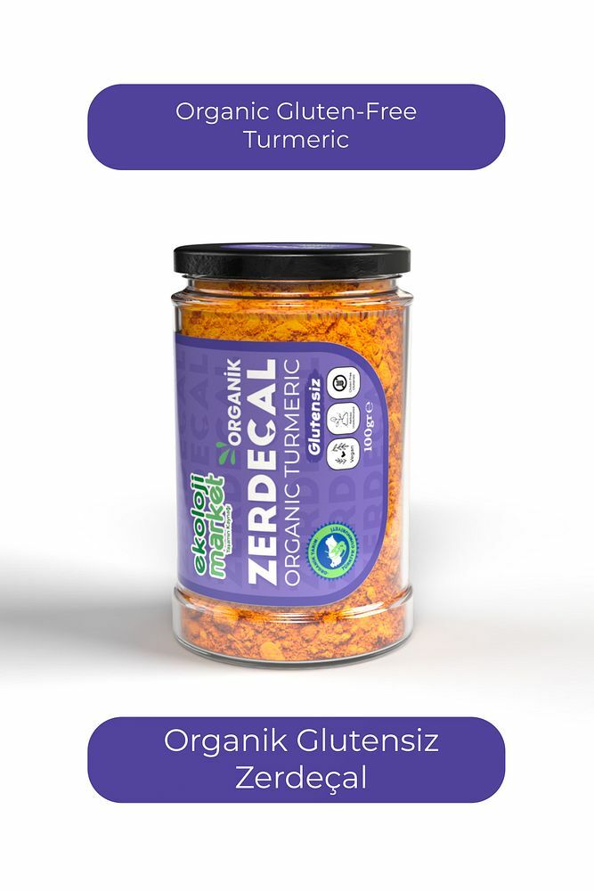 Organik Glutensiz Zerdeçal 100 gr / Organic Gluten-free Turmeric 100 gr
