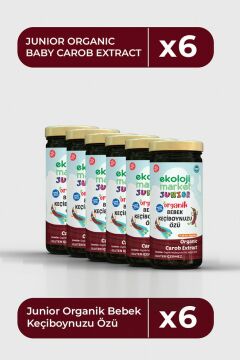 Organik Bebek Keçiboynuzu Özü 290 Gr 6 lı Paket Organic Baby Carob Extract 290 Gr 6 Pack