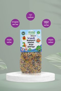 Organik Ruşeymli SebzeliArpaŞehriye250gr12Paket Organic Vermicelli VegetableBarleyNoodle250Gr12pack