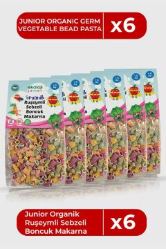 Organik Ruşeymli Sebzeli Boncuk 250 gr 6 Paket  Organic Wheat Grain Vegetable Beads 250 gr 6 pack