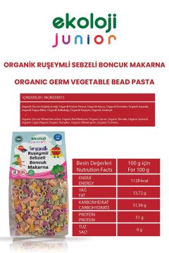 Organik Ruşeymli Sebzeli Boncuk 250 gr 3 Paket Organic Wheat Grain Vegetable Beads 250 gr 3 pack