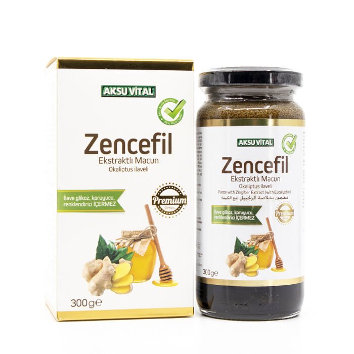 Aksu Vital Organik Okaliptus Ilaveli Zencefil Ekstraktlı %100 Doğal Macun 300g