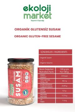 Organik Glutensiz Susam 100 Gr x3 / Organic Gluten-Free Sesame 100 Gr x3